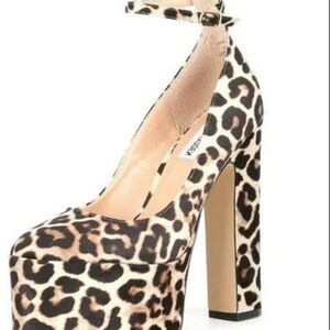 Steve Madden Skyrise Leopard Block Heel